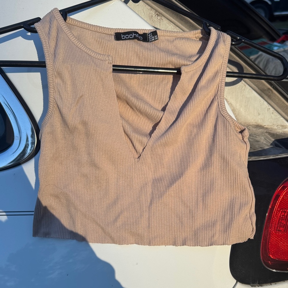 Brown Crop Top